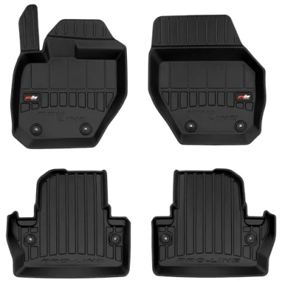 Afbeelding van M MOTOS Rubber Vloermatten voor Volvo V60 I 2010 2018 Verbeter uw reiscomfort met zwarte antislip Auto 3D Automatten All Weather Automatten, Vuilbescherming