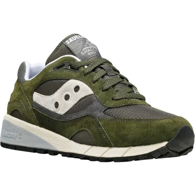Afbeelding van Saucony Shadow 6000 Unisex Sneakers laag, Heren, Maat: 42, Green/gray Leer en textiel