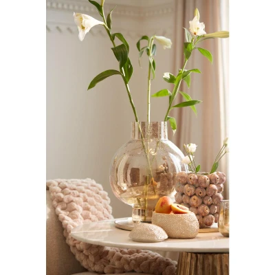 Afbeelding van Light&amp;living Vaas Ø31x38 cm DUSIT glas steenslag amber
