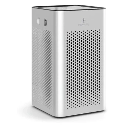 Afbeelding van Medify Air MA 25 Luchtreiniger Purifier met vervangbare HEPA H13 Filter Ruimtes tot 38,3 m² Luchtfilter tegen Hooikoorts, Huisstofmijt en Allergieën Zilver