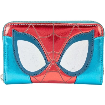 Afbeelding van Loungefly SpiderMan Shine Dames portemonnee Rood/Blauw