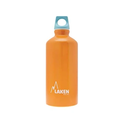 Afbeelding van Oranje drinkfles van 100% gerecycled aluminium, 600 ml inhoud en gemaakt in Europa