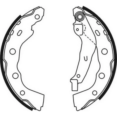 Afbeelding van SAKURA 602 50 4280 Remschoenen Achteras MITSUBISHI: Carisma Saloon