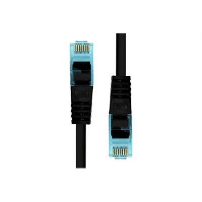 Image de ProXtend Cordon de raccordement RJ 45 (M) pour 7 m 6 mm UTP CAT 6a IEEE 802.3at sans halogène, moulé, crochet, bloqué noir