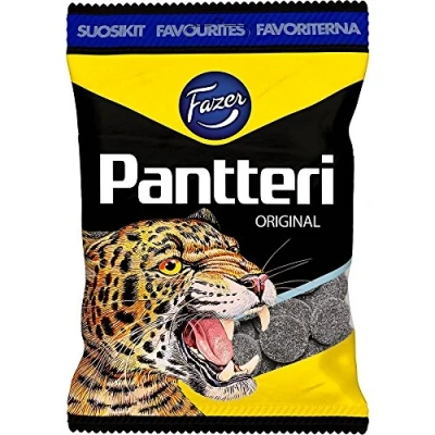 Afbeelding van Fazer Pantteri Origineel Lakritz Salmiak 180 g