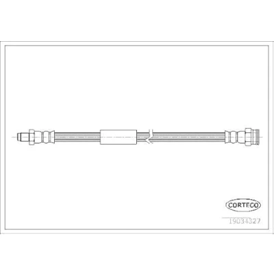 Afbeelding van CORTECO 19034327 Remslang Achteras 320 FIAT: Croma II Estate
