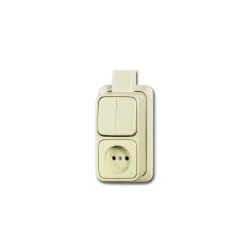 Afbeelding van Busch Jaeger AP combinatie serie + plaat opbouw