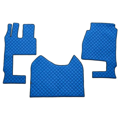 Afbeelding van F CORE FL04 BLUE Vloermatset Kunstleer Voor 3 Blauw