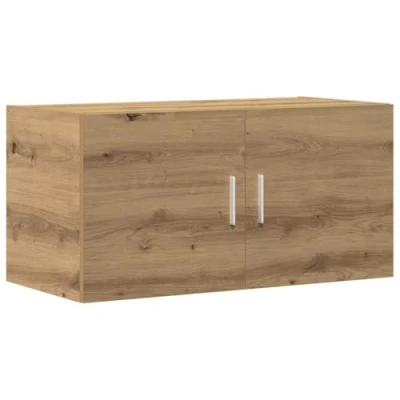 Afbeelding van vidaXL Wandkast 80x39x40 cm bewerkt hout artisanaal eikenkleurig