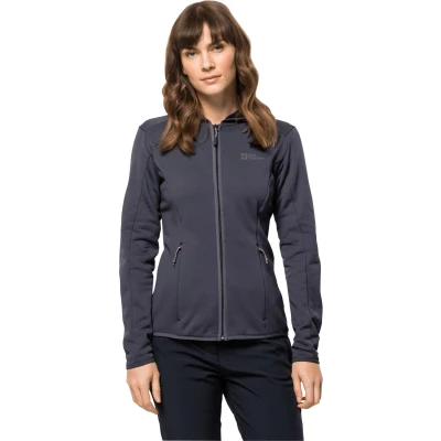 Afbeelding van Jack Wolfskin Baiselberg Hooded FZ Outdoorvest voor Dames Maat M