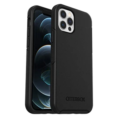 Afbeelding van Otterbox Symmetry ProPack BULK Backcover Apple iPhone 12, 12 Pro Zwart MagSafe compatible, Stootbestendig