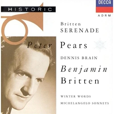 Afbeelding van Britten: Serenade, Winter Words, etc / Britten, Pears