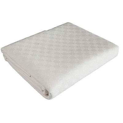 Afbeelding van Venilia Tafelhoes Bulgomme Ovaal, tafelkleed, antislip, schokdempend, onderhoudsvriendelijk, vloeistofdicht, PVC polyester, wit, 135 x 220 cm