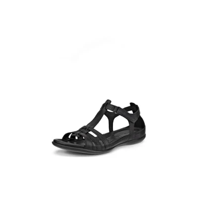 Afbeelding van ECCO Flash sandalen met open teen voor dames, Zwart/Zwart