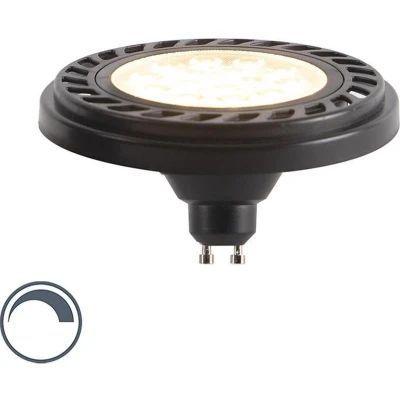 Afbeelding van LUEDD GU10 dimbare LED AR111 zwart 8W 600 lm 2700K
