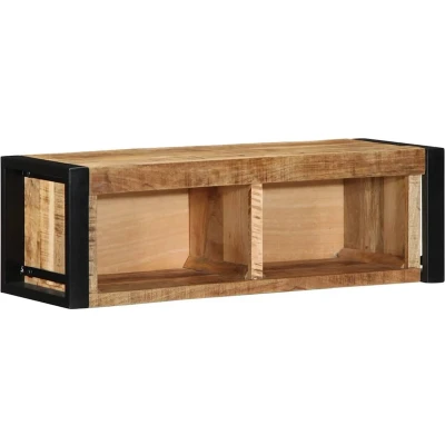 Afbeelding van vidaXL Tv meubel 80x30x25 cm massief ruw mangohout