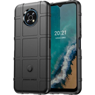 Afbeelding van iMoshion Hoesje Geschikt voor Nokia G50 Siliconen Rugged Shield Backcover Zwart