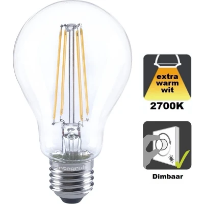 Afbeelding van Standaard bol E27 7.8W Extra Warm Wit 2700K Filament Helder