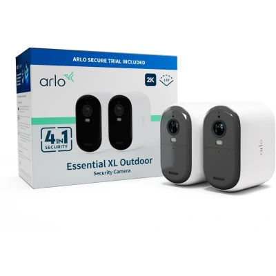 Afbeelding van ARLO ESSENTIAL2 XL 2K OUTDOOR CAMERA 2 PACK VMC3252 100EUS IP Bewakingscameraset WiFi Met cameras 2688 x 1520 Pixel