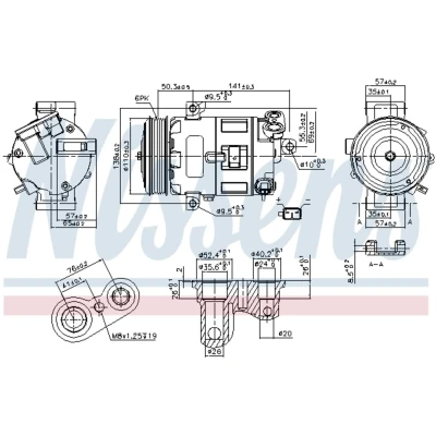 Afbeelding van Nissens Airco compressor 89400