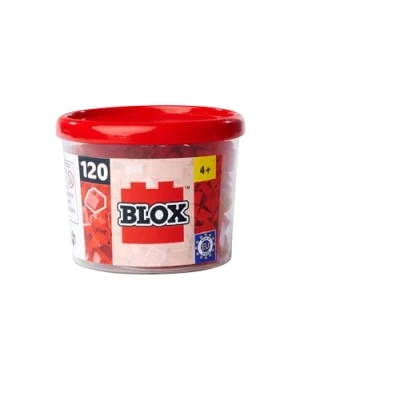 Afbeelding van Simba Blox Set van 120 rode dakstenen voor kinderen vanaf 3 jaar, hoogwaardige kwaliteit, volledig compatibel met vele andere fabrikanten