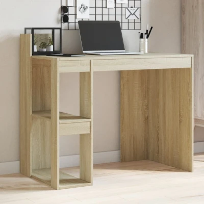 Afbeelding van Bureau 103,5x56,5x94 cm bewerkt hout sonoma eikenkleurig