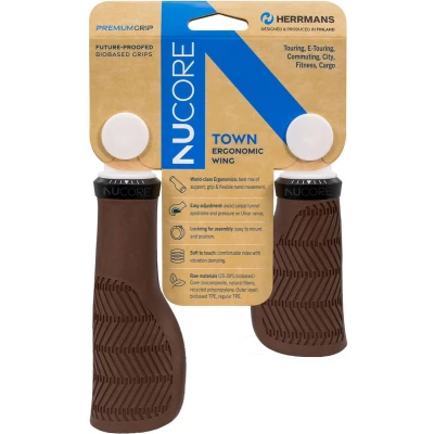 Afbeelding van Sturmeyarcher Handvatten Nucore Town Wave 130/90 bruin ø22mm