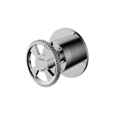 Afbeelding van HotBath Cobber @work losse ronde greep voor inbouw stopkraan koud Chroom CW010CEXTCR Minimalistisch design
