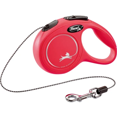 Afbeelding van Kattenriem Flexi New Classic Koord Kat Rood