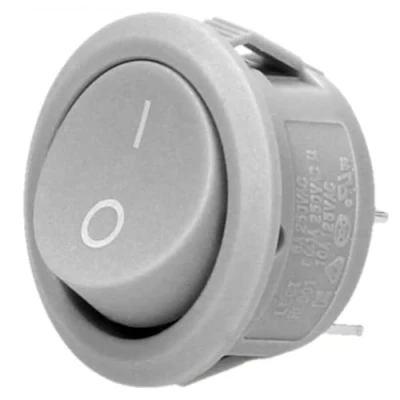 Afbeelding van ORNO AE 13180 tuimelschakelaar, rond, voor auto, vrachtwagen, grijs