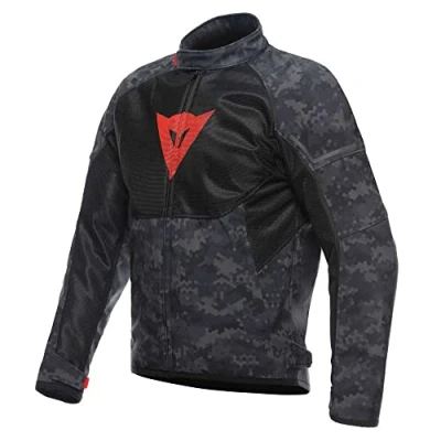 Afbeelding van Dainese Ignite Air Tex Jacket Camo Gray Black Fluo Red 52 Maat Jas