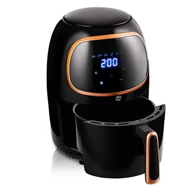 Afbeelding van NK Digitale friteuse zonder olie, 2 l, heteluchtfriteuse, eenvoudig te bedienen, 6 programma&#039;s, antiaanbaklaag, 1000 W, temperatuur instelbaar tot 200 C (digitaal receptenboek)