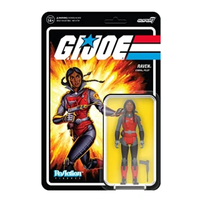Afbeelding van SUPER7 G.I. Joe Raven Cobra Pilot Reactiefiguur 9,5 cm