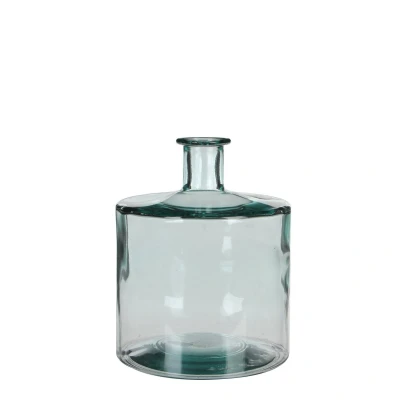 Afbeelding van Mica Decorations Guan Fles Vaas H26 x Ø21 cm Glas Transparant