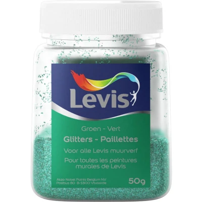 Afbeelding van Levis glitters voor muurverf 50gr groen