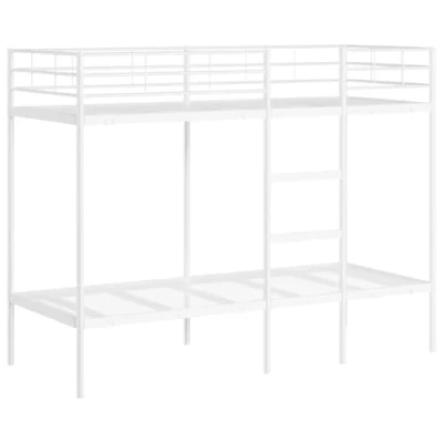 Afbeelding van vidaXL Stapelbed zonder matras 80x200 cm staal wit