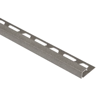 Afbeelding van Schlüter Quadec TSSG tegelprofiel structuur aluminium steengrijs 11 mm x 300