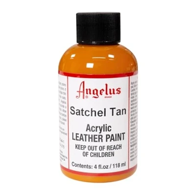 Afbeelding van Angelus Leather Acrylic Paint textielverf voor leren stoffen acrylbasis Satchel Tan 29,5ml
