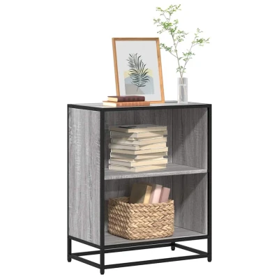 Afbeelding van vidaXL Boekenkast 60x35x76 cm bewerkt hout grijs sonoma eikenkleurig