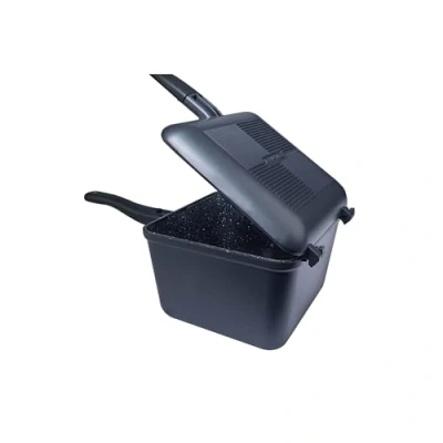 Afbeelding van Ridgemonkey Connect Deep Pan &amp; Griddle XL Granite Edition Kampeerspullen