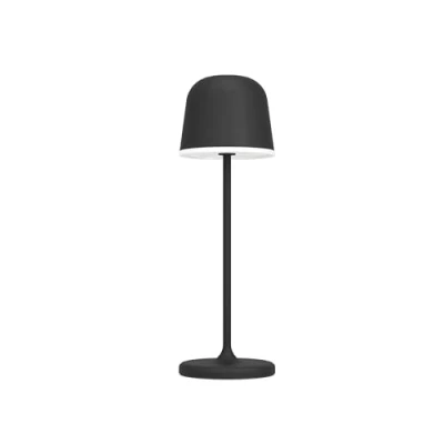 Afbeelding van EGLO Mannera Tafellamp Aanraakdimmer Draadloos 34 cm Aluminium Zwart/Wit Oplaadbaar Binnen en Buiten