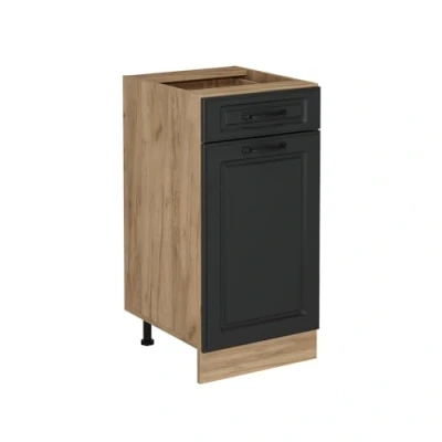 Afbeelding van Vicco Keukenonderkast R Line, Antraciet landhuis/Krachtige eik goud, 40 cm zonder werkblad