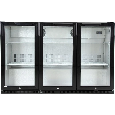 Afbeelding van Barkoeling Horeca 3 klapdeuren zwart 350L (H)87x(B)135x(D)52