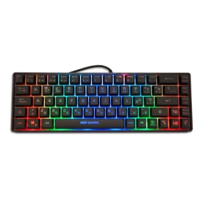 Afbeelding van Toetsenbord CoolBox DG TEC65 RGB Zwart Qwerty Spaans