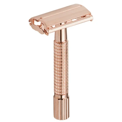 Afbeelding van Boker double edge safety razor vlindersluiting Rose Gold