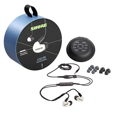 Afbeelding van Shure (Se215Dywh+Uni Efs) Aonic 215 Auricolari Colore Bianco