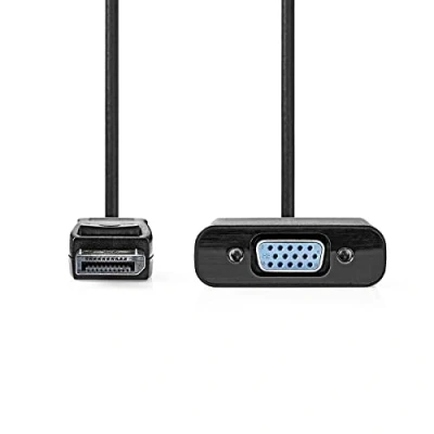 Afbeelding van DisplayPort naar VGA adapterkabel Nedis 0.2 meter (Full HD)