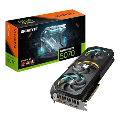 Afbeelding van Gigabyte GeForce RTX 5070 GAMING OC 12G grafische kaart GDDR7, 192 bits, PCI E 5.0, XXXXMHz, 3x DP 2.1a, 1x HDMI 2.1b, NVIDIA DLSS 4, GV N5070GAMING 12GD