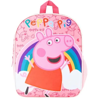 Afbeelding van Peppa Pig Kinderrugzak, schooltas voor meisjes, rugzak kinderen, officiële cartoon, cadeau eerste schooldag, kleuterschool, kleine Roze