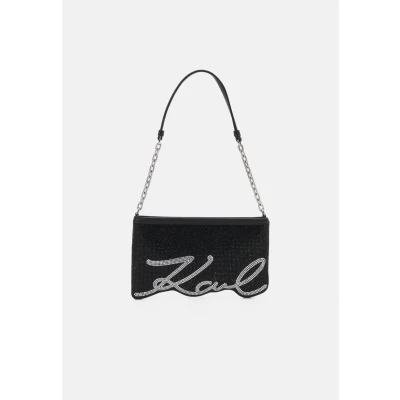 Afbeelding van KARL Lagerfeld Evening Signature SLIM Handtas, Dames, Maat: One Size, Black